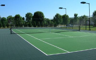 Green Tennis Court